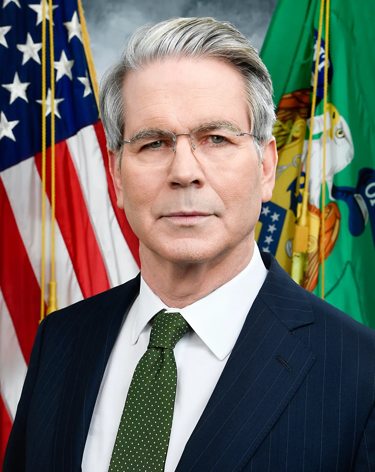 Official portrait of U.S. Treasury Secretary Scott Bessent, who announced the A7 Network sanctions
