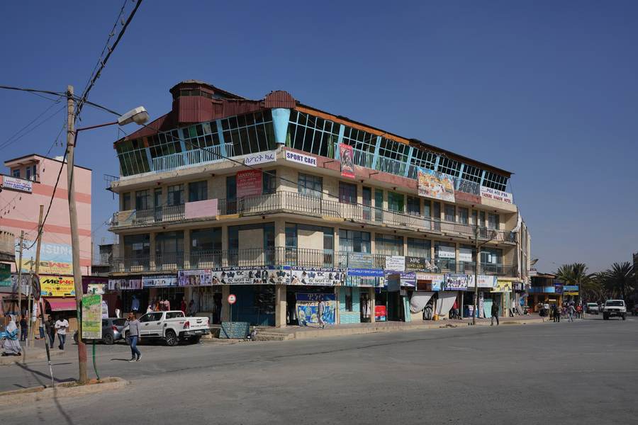 Alula Street in Mekele (Mekelle), the Tigray capital Ethiopian forces seized on Oct 4, 2026.