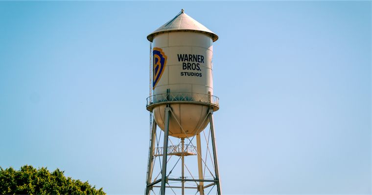 The Warner Bros. Studios water tower in Burbank, California