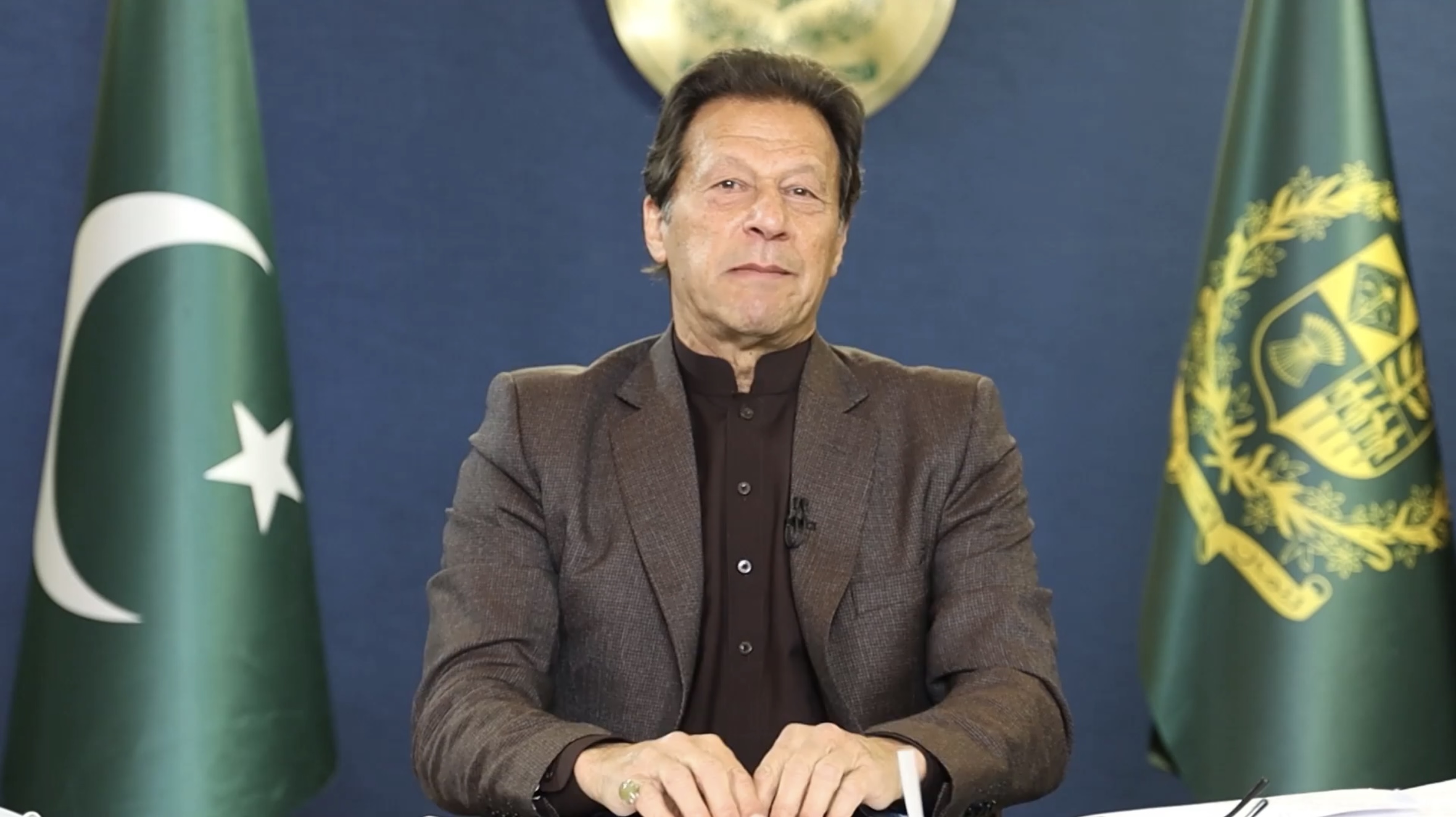 Imran Khan during his premiership — file photograph