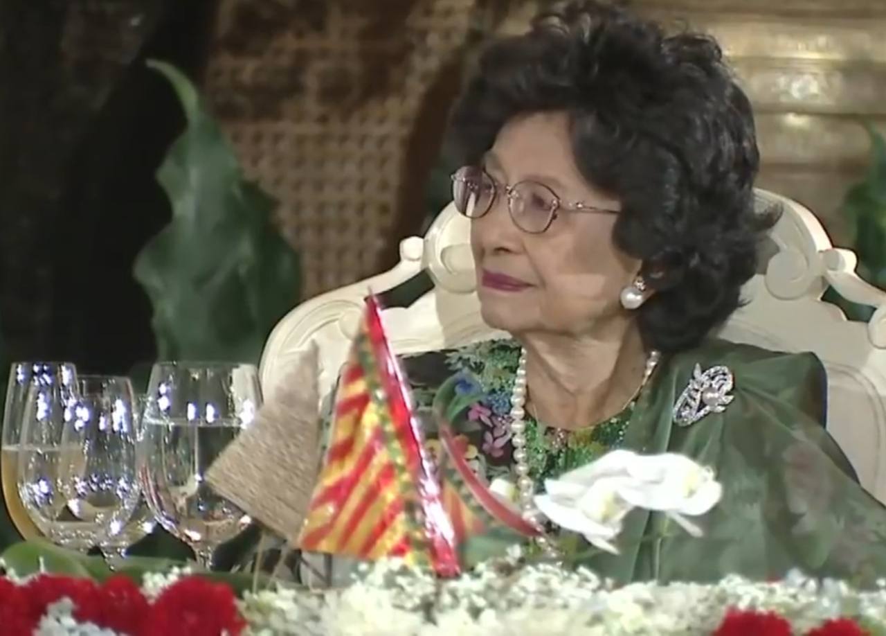 Tun Dr Siti Hasmah Mohamad Ali in 2019 — the pioneering Malaysian doctor and wife of former prime minister Mahathir Mohamad died September 28, 2026, at age 100