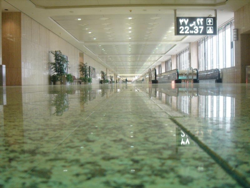 Passenger concourse at King Fahd International Airport in Dammam, the airport attacked on October 21 2026