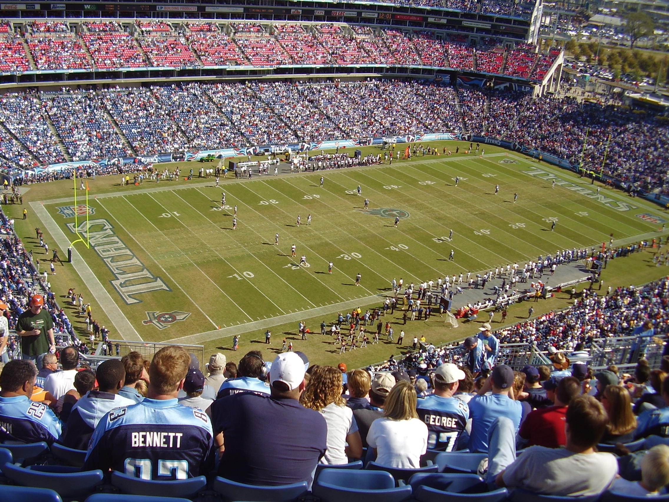 Nissan Stadium in Nashville, where the Browns beat the Titans 27-24 on a walk-off field goal, in a 2006 file photo when the stadium was called LP Field