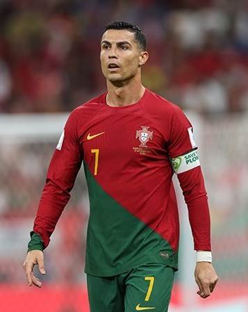 Cristiano Ronaldo in a Portugal national team shirt before the September 2026 Portugal camp exit