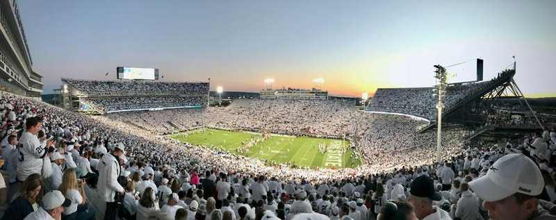 Beaver Stadium fills up before a Penn State White Out game — the Nittany Lions next face USC (archive photo)