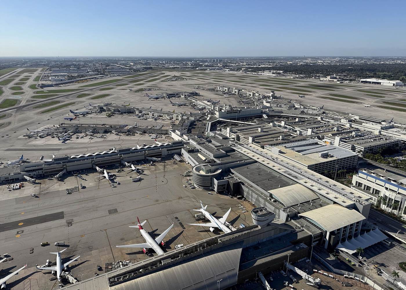 Aerial view of Miami International Airport