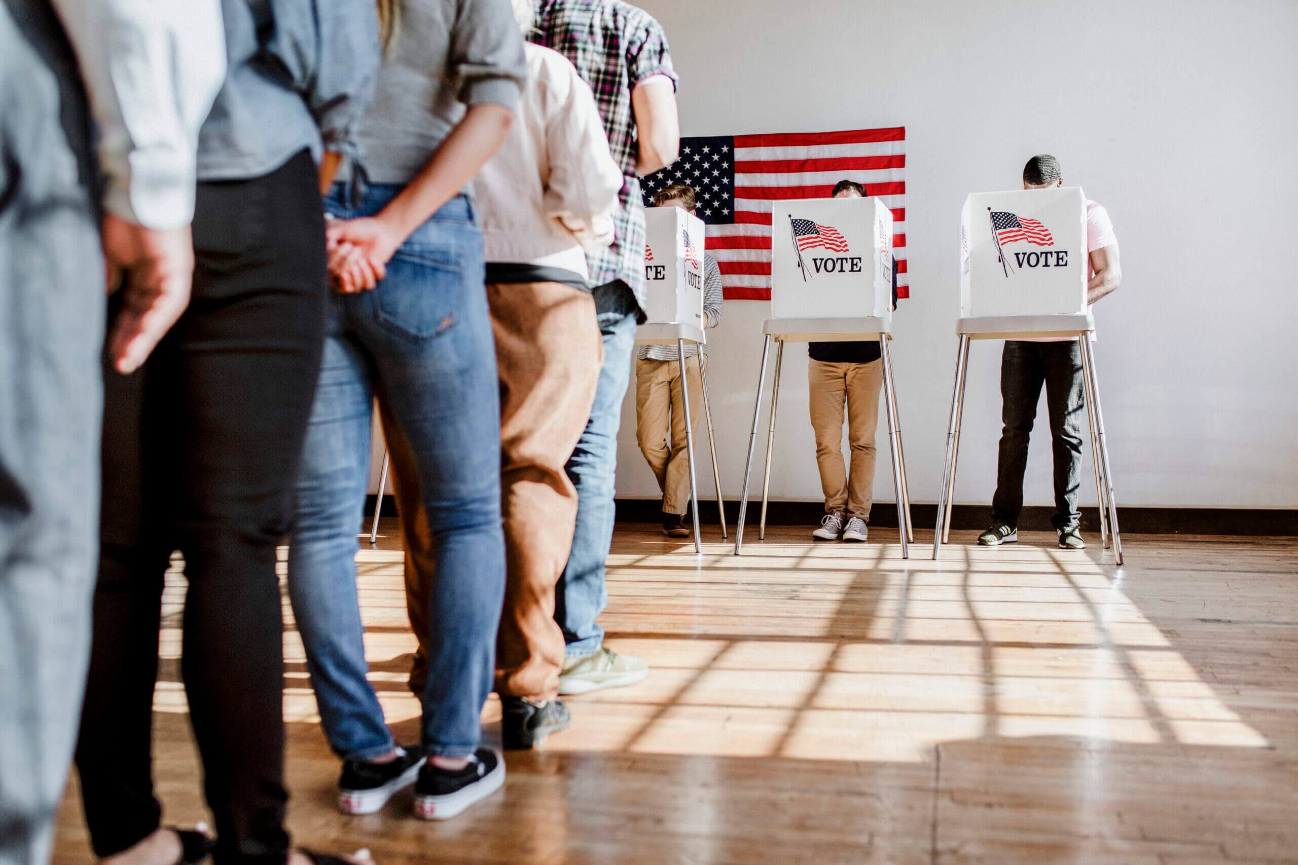 Election workers counting ballots under observation — midterm polls Democrats lead generic ballot coverage