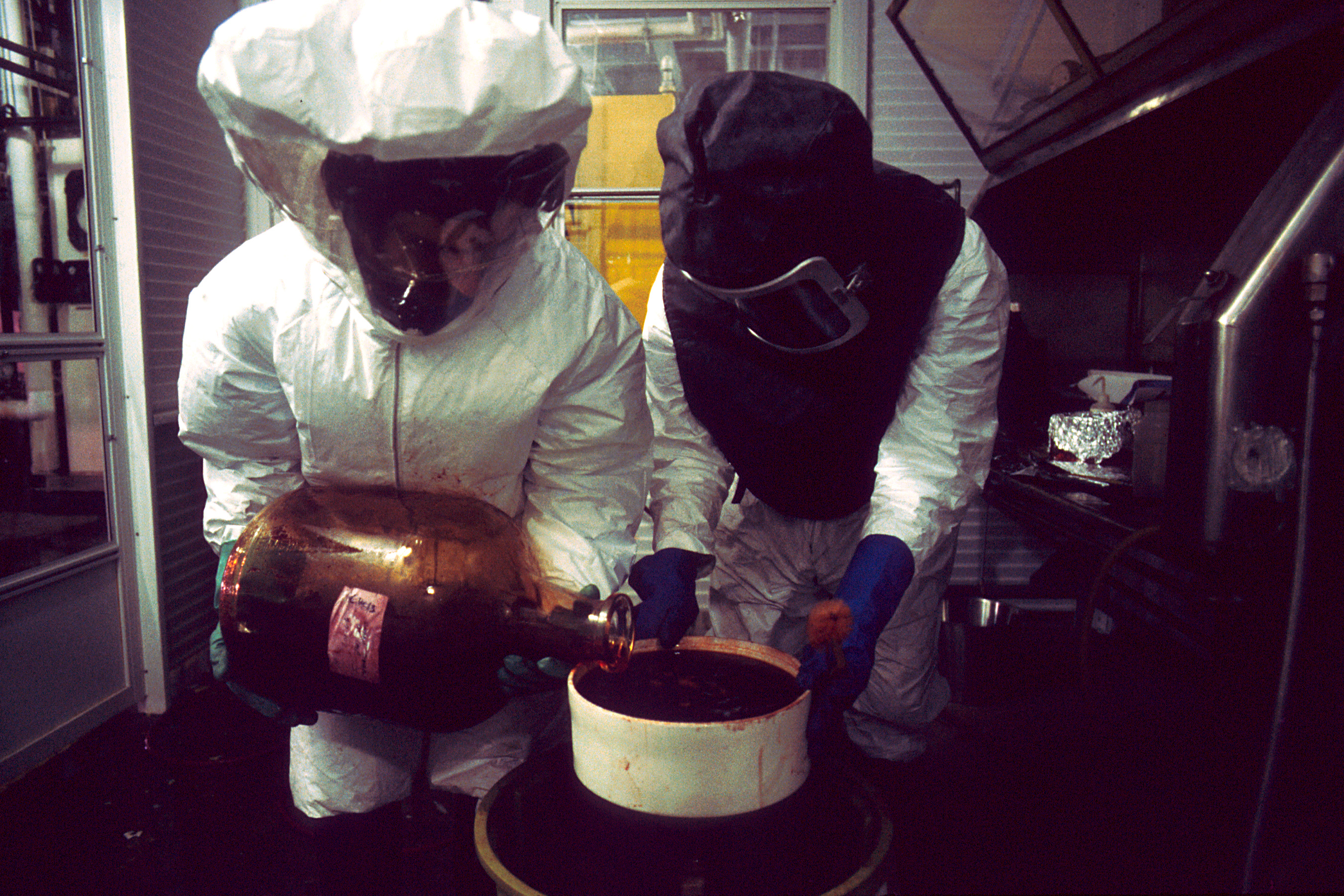 Workers in protective suits — residents of Shelekhov filmed people in full protective gear on the streets