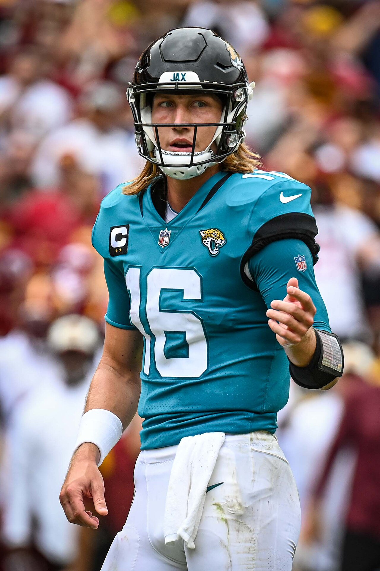 Trevor Lawrence Jacksonville Jaguars quarterback after the Jaguars beat the Bengals 22-17