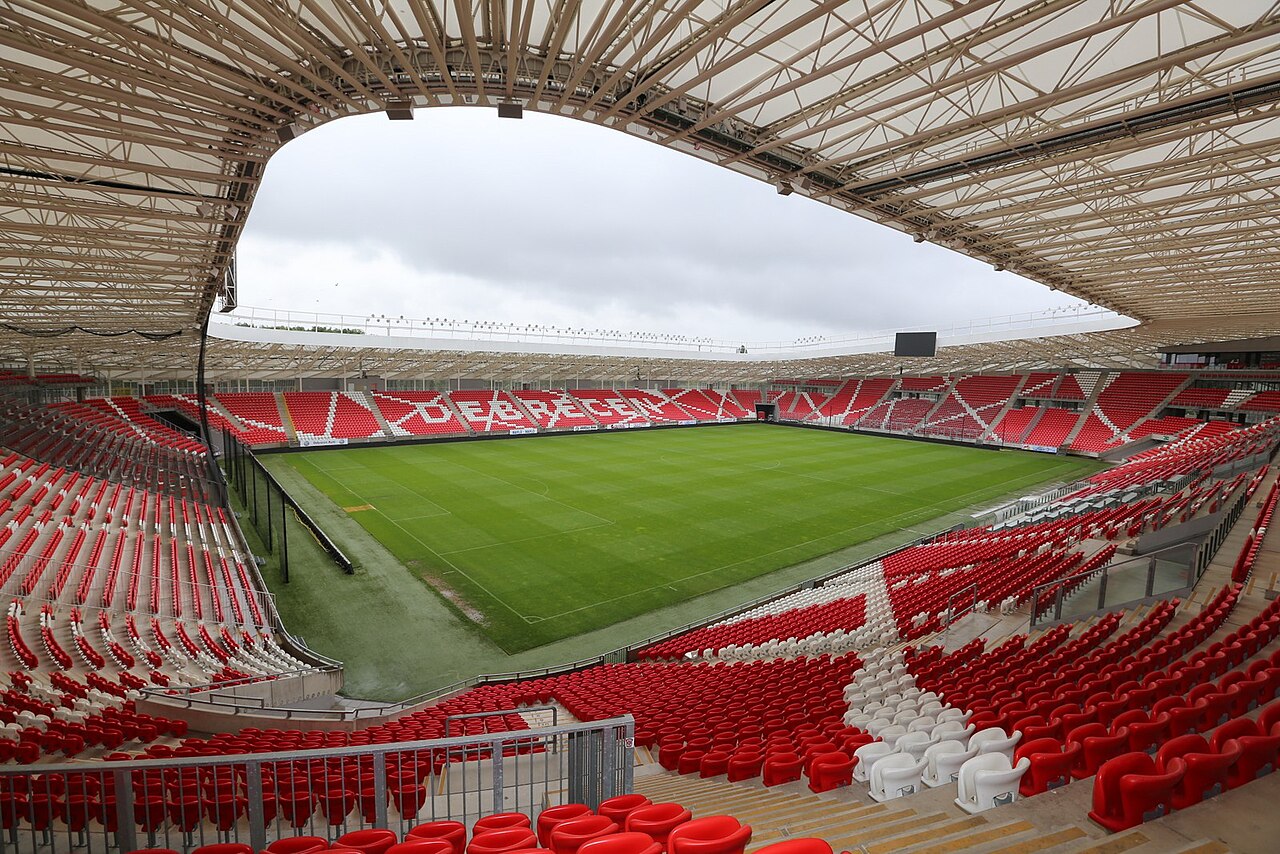 Nagyerdei Stadion in Debrecen, venue context for the Ireland Israel Nations League double-header