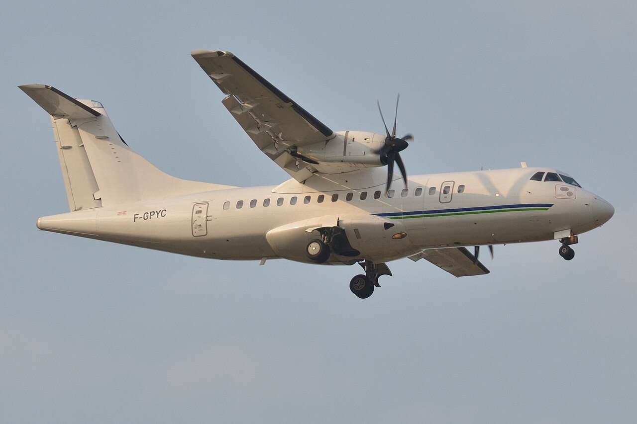 ATR-42 twin-engine turboprop aircraft file photo showing the type involved in the Ondo State plane crash October 2026