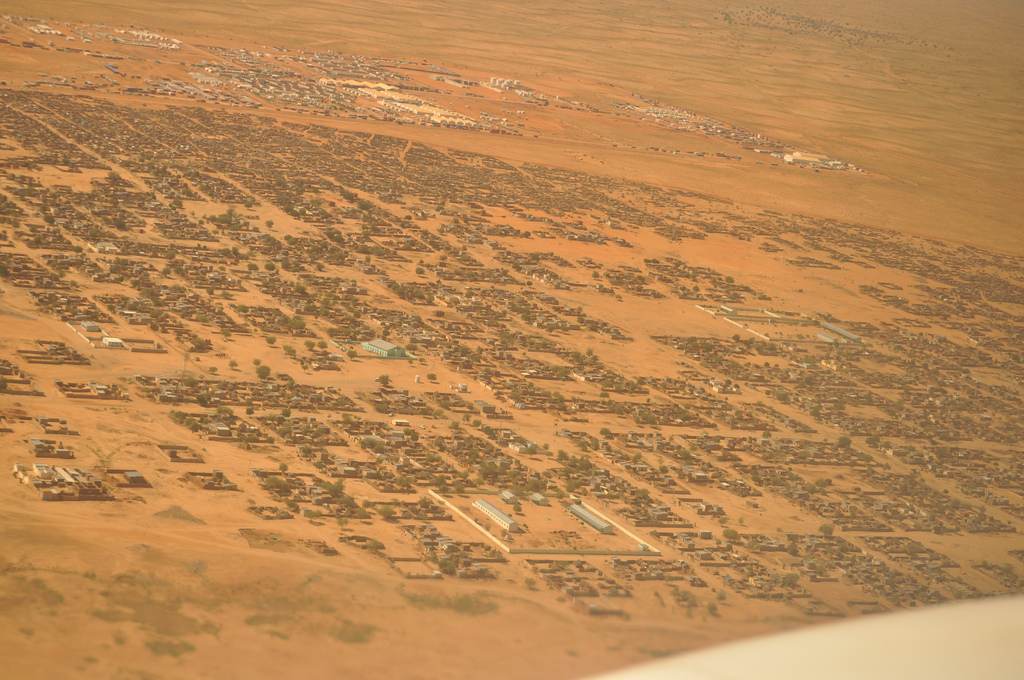 Aerial view of the Darfur region of Sudan