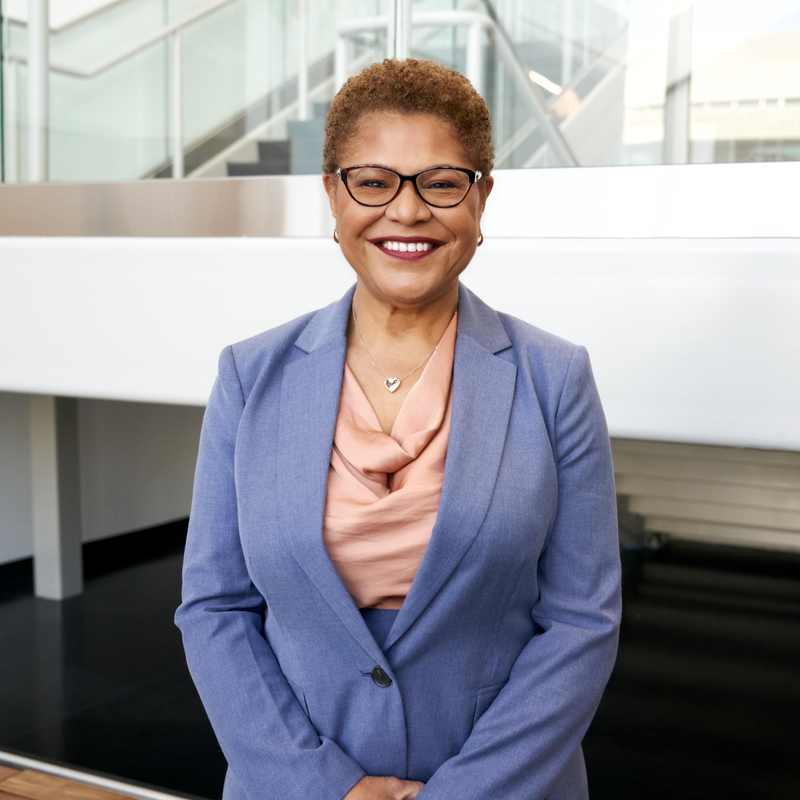 Los Angeles Mayor Karen Bass, who called for a congressional investigation into President Trump's San Antonio rally remarks