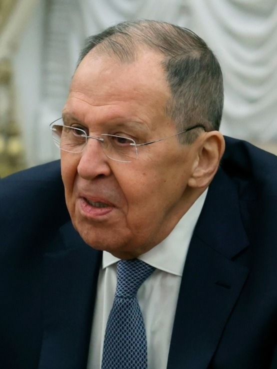 Russian Foreign Minister Sergey Lavrov in a file portrait, illustrating his rejection of a pause in the war at the United Nations