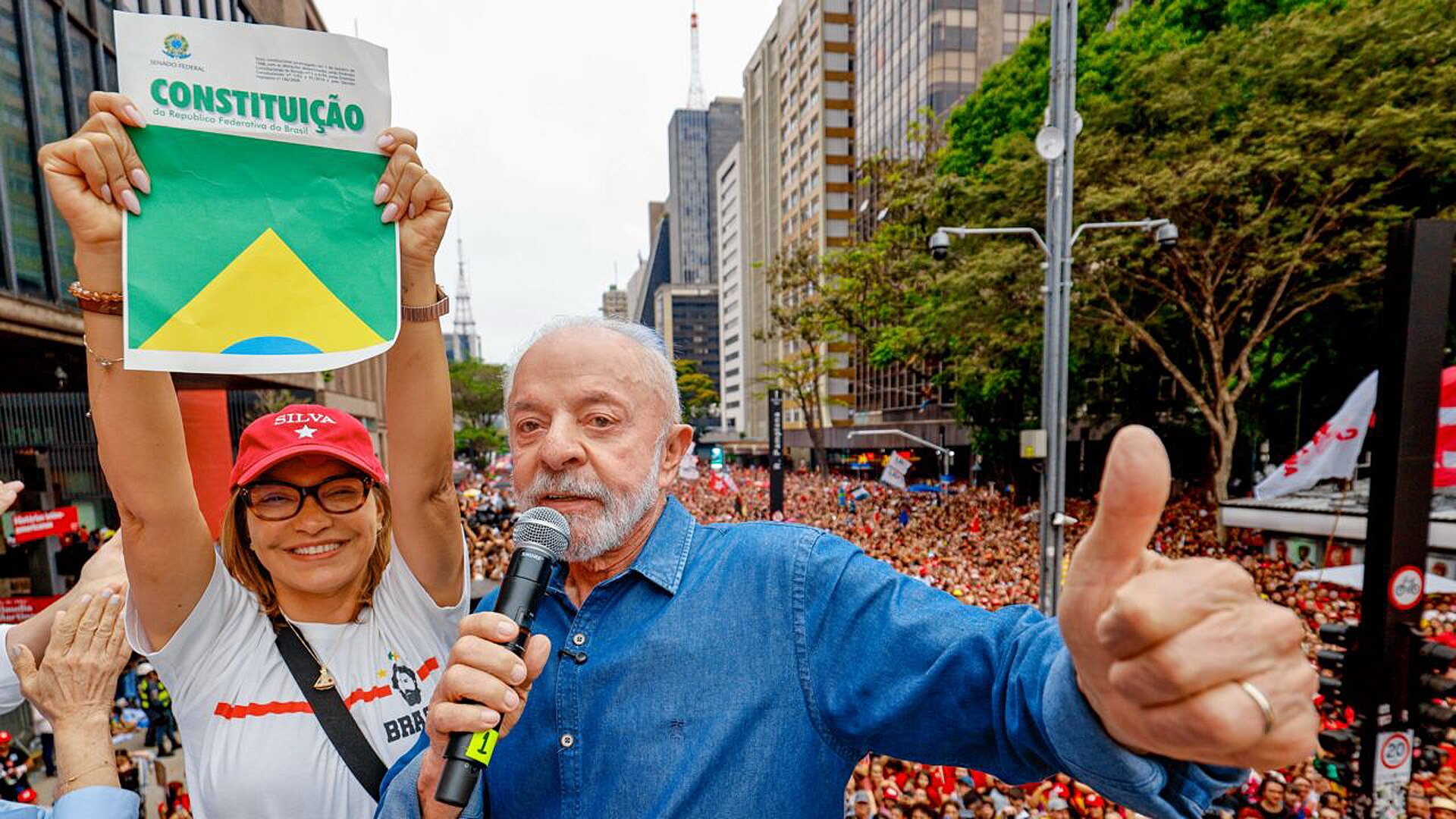 Lula wins Brazil election — President Luiz Inácio Lula da Silva at a campaign rally on Avenida Paulista in São Paulo on October 11, 2026