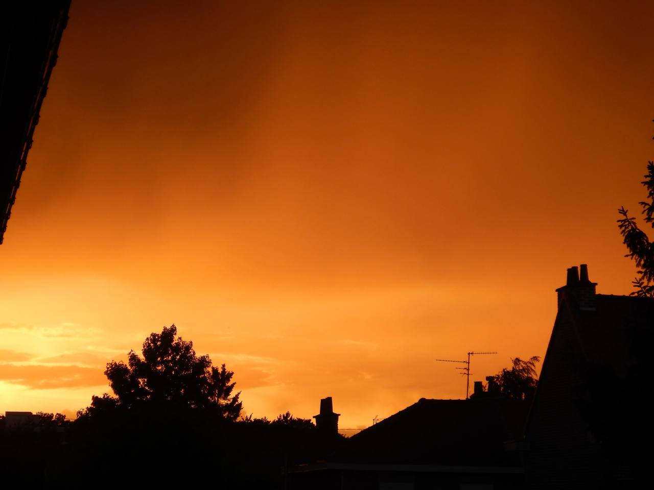 Heatwave sky over Lille France June 2026 — France hottest summer on record