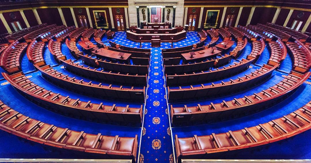 The US House of Representatives chamber