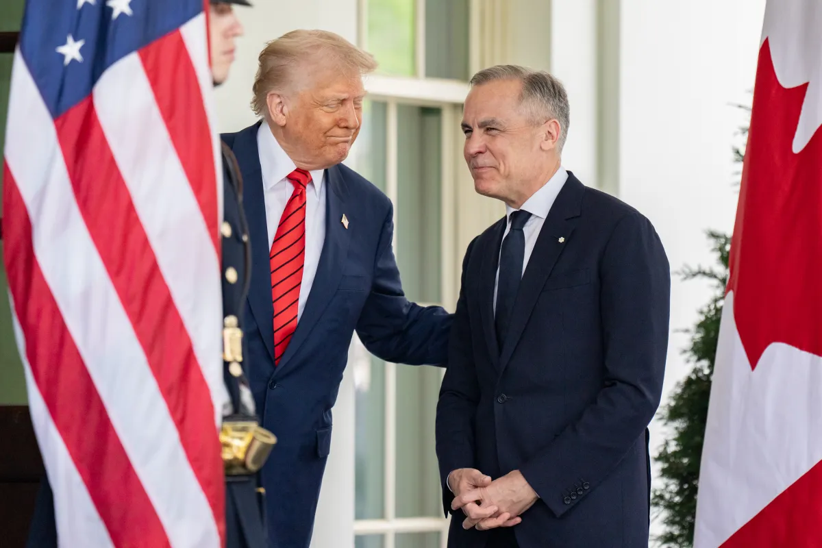 President Donald Trump meets with Canadian Prime Minister Mark Carney at the White House amid US-Canada tensions September 2026