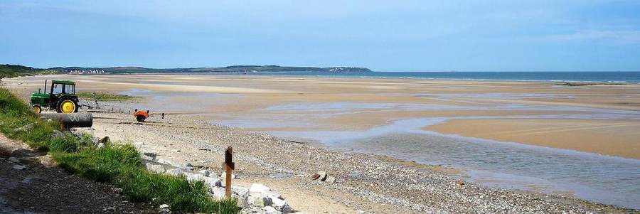 The coastline at Wissant and Cap-Gris-Nez, Pas-de-Calais, near where a migrant boat carrying 105 people capsized in the English Channel on September 28, 2026