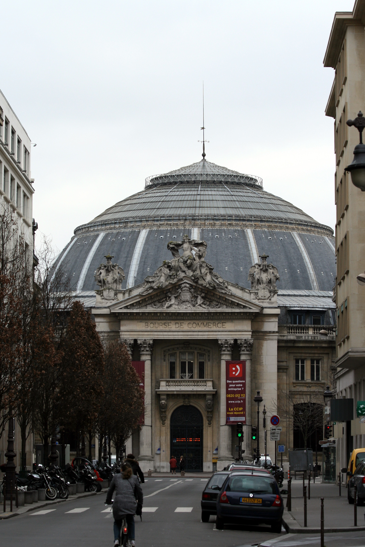 France borrowing costs — the Bourse de Commerce in Paris, as French 10-year bond yields hit 5 percent