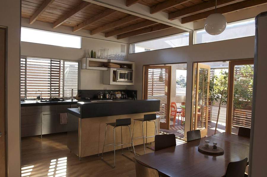 A renovated sustainable kitchen, the kind of targeted update that appeals to buyers