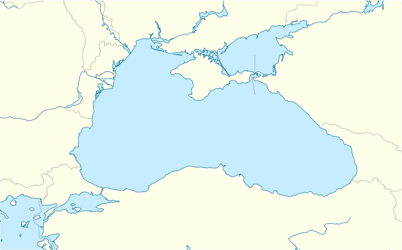 Map of the Black Sea showing Bulgaria's coastline near Byala, where the drone attack struck