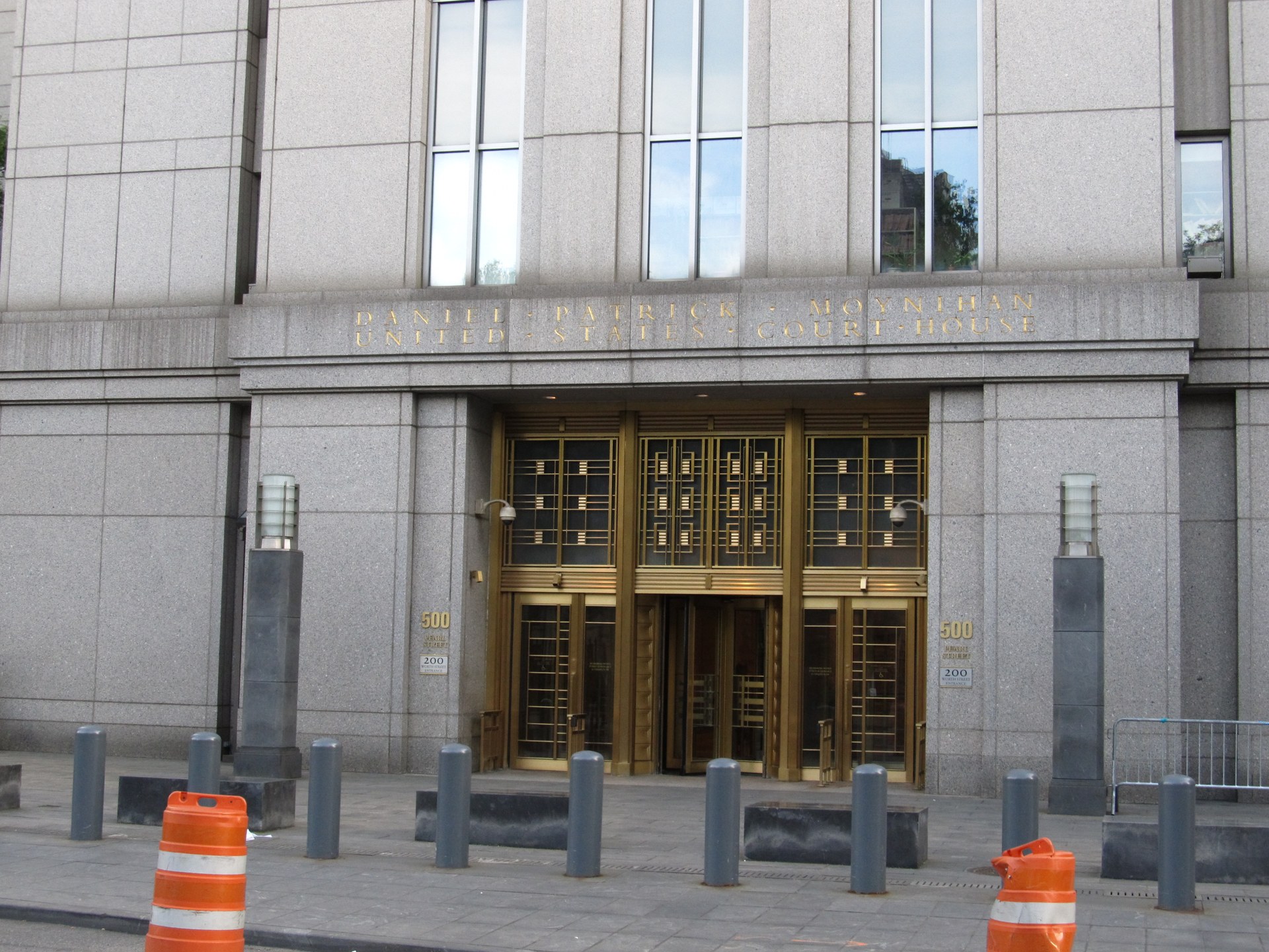 The Daniel Patrick Moynihan United States Courthouse in Manhattan, home of the federal court where Jeffrey Epstein was charged in 2019 and Ghislaine Maxwell was tried and convicted in 2021