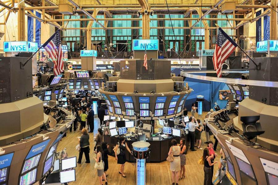 The facade of the New York Stock Exchange in a file photograph