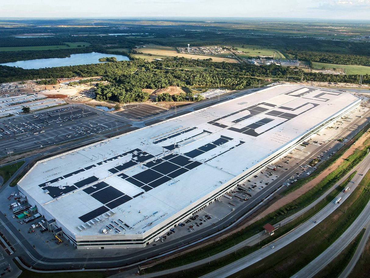 Tesla Gigafactory Texas aerial view, the Austin plant at the center of the Tesla SpaceX merger rationale
