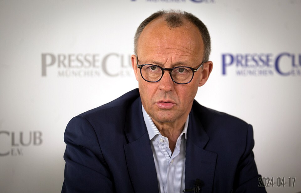 German Chancellor Friedrich Merz, whose unannounced Kyiv visit brought military aid and plans for joint drone production