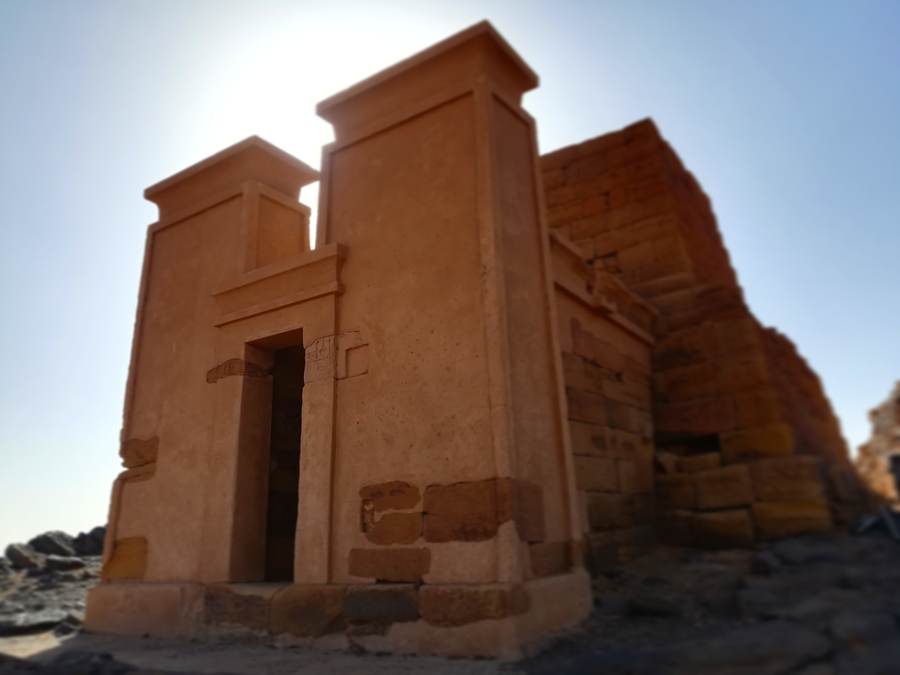 The Nubian pyramids at Meroe in northern Sudan, near Merowe where Omar al-Bashir was held under military guard before his Khartoum hospital transfer