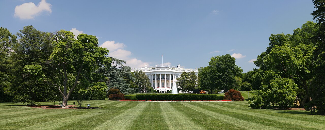 White House South Lawn as Washington monitors the suspected Russia plague outbreak