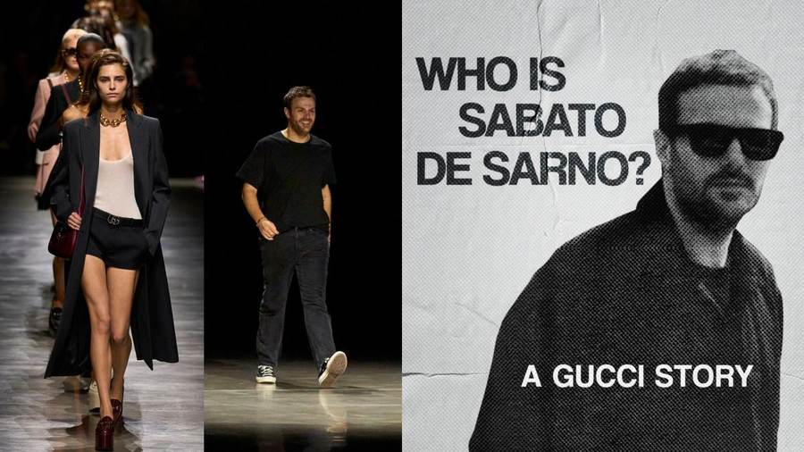 Designer Sabato De Sarno during his tenure at Gucci
