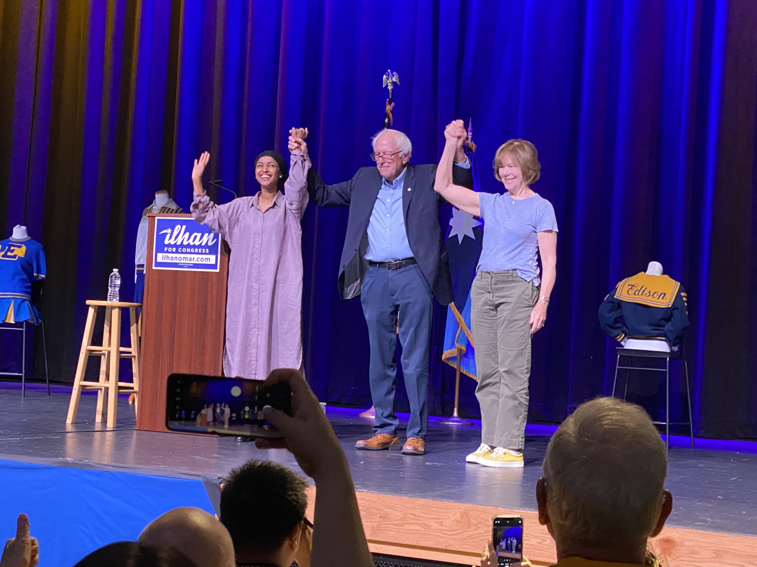 Ilhan Omar TikTok video appeal — Rep. Ilhan Omar at a campaign rally at Edison High School in Minneapolis in August 2024