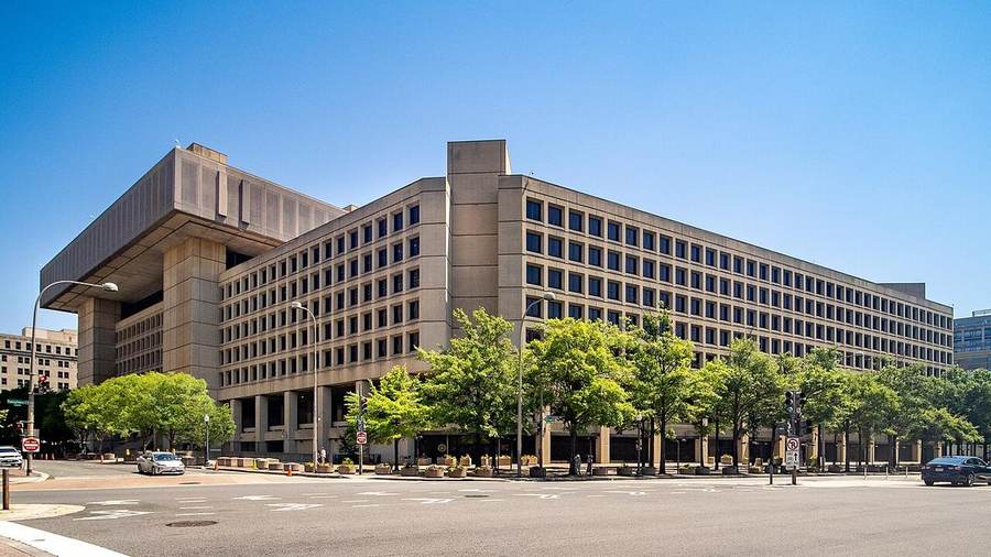 FBI headquarters in Washington as ShinyHunters claims a PeopleSoft breach