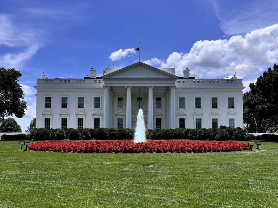 The White House, where the nearly $1 billion pocket rescission package was announced on September 25, 2026