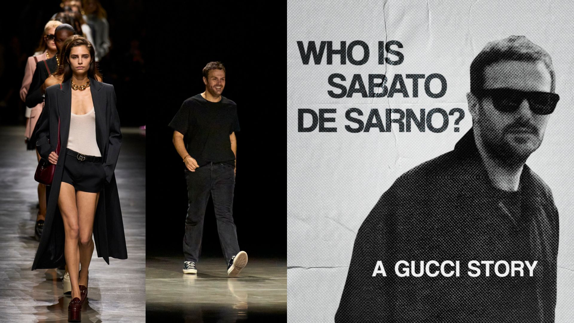 Designer Sabato De Sarno during his tenure at Gucci