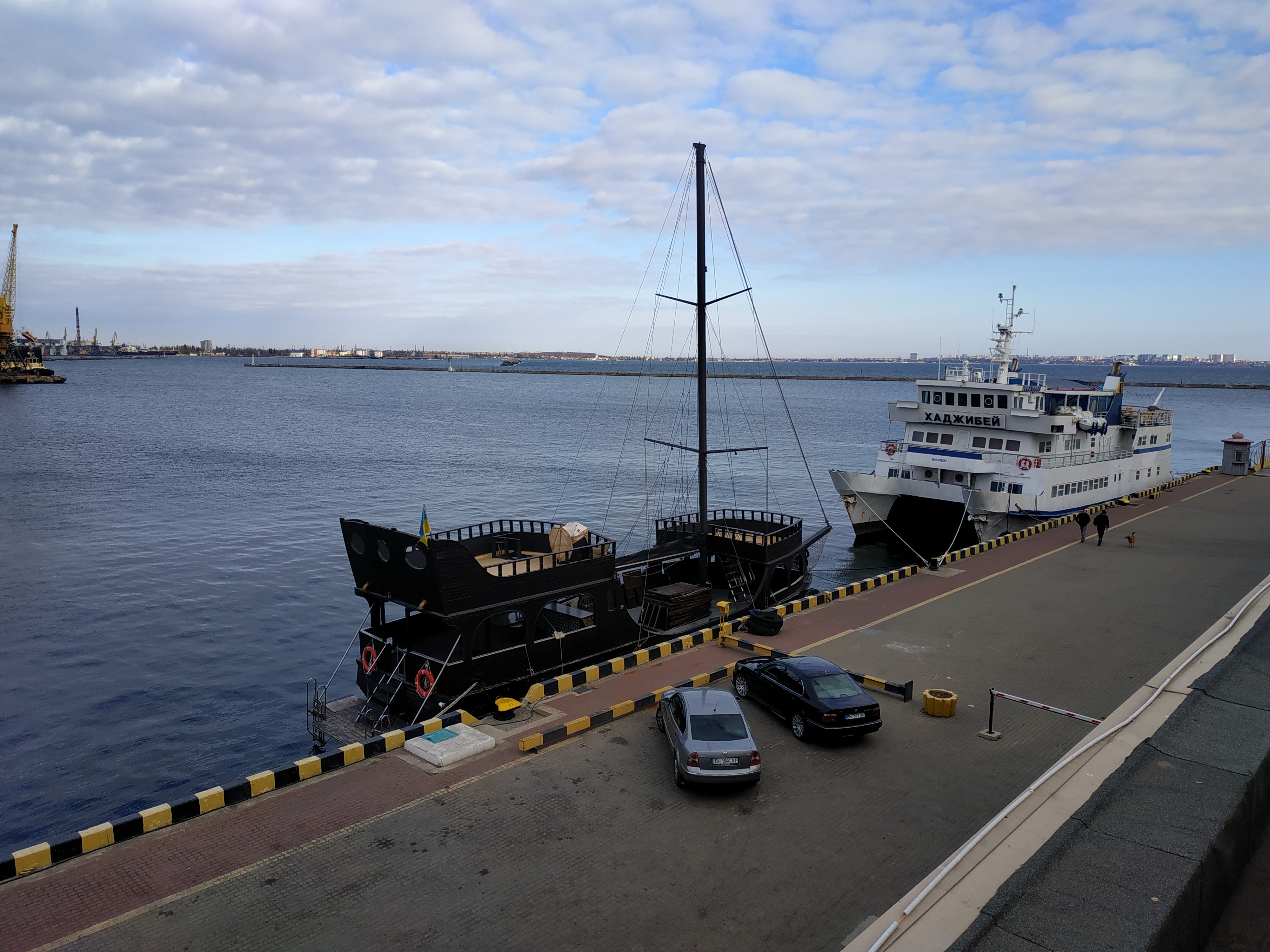 File view of the Port of Odesa, targeted in Russia's overnight strikes on Odesa port infrastructure