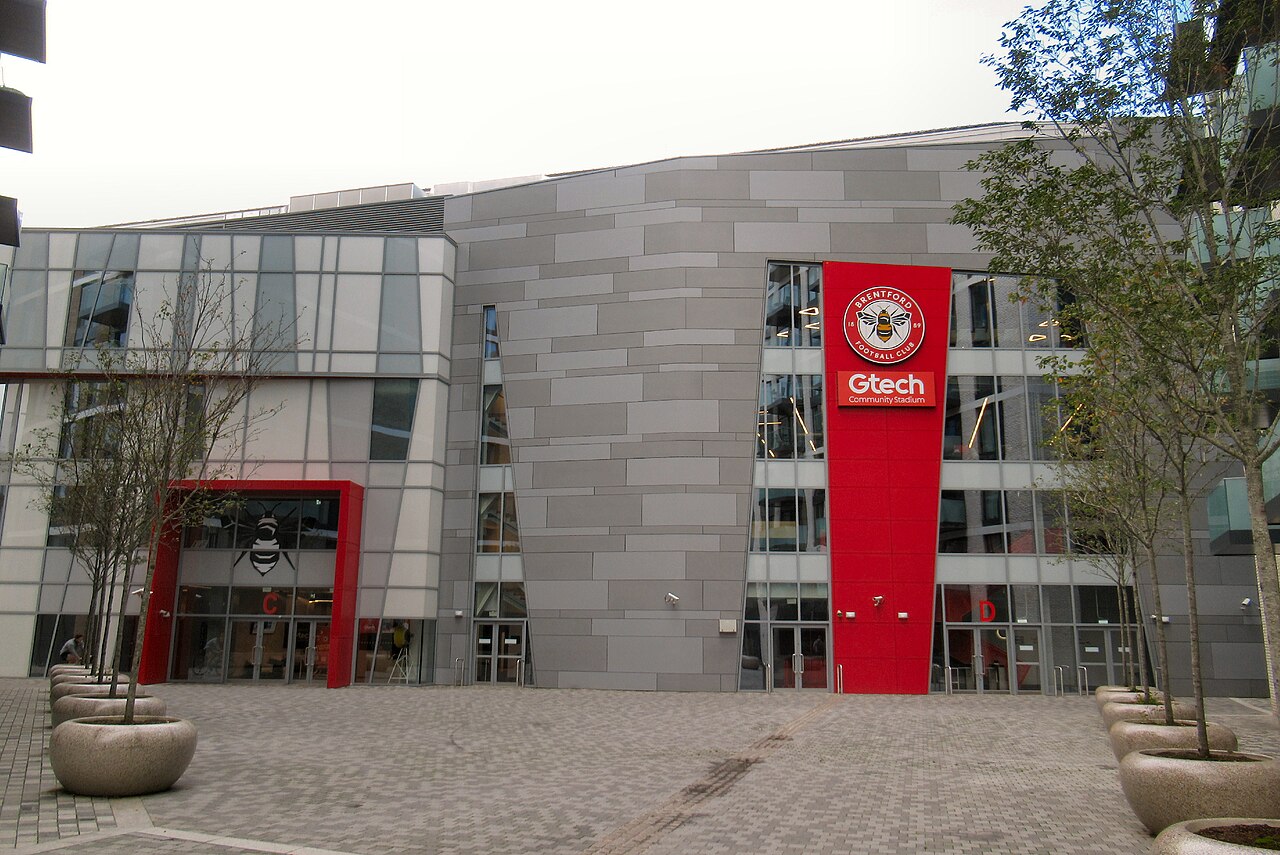 Brentford's Gtech Community Stadium in west London — file photo for the Brentford vs Liverpool Matchweek 7 report