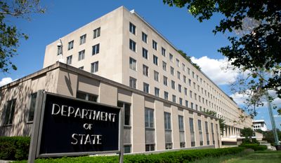 United States Department of State building during the Russia plague transparency demand
