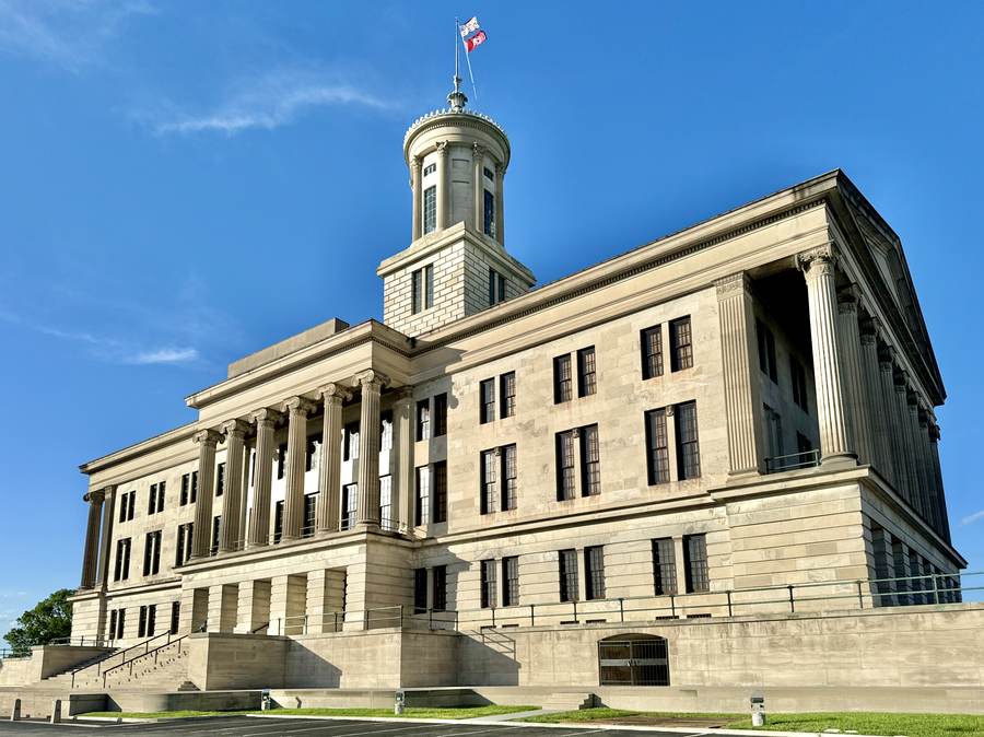 Tennessee State Capitol in Nashville as the Sixth Circuit stayed Christa Pike's Tennessee execution