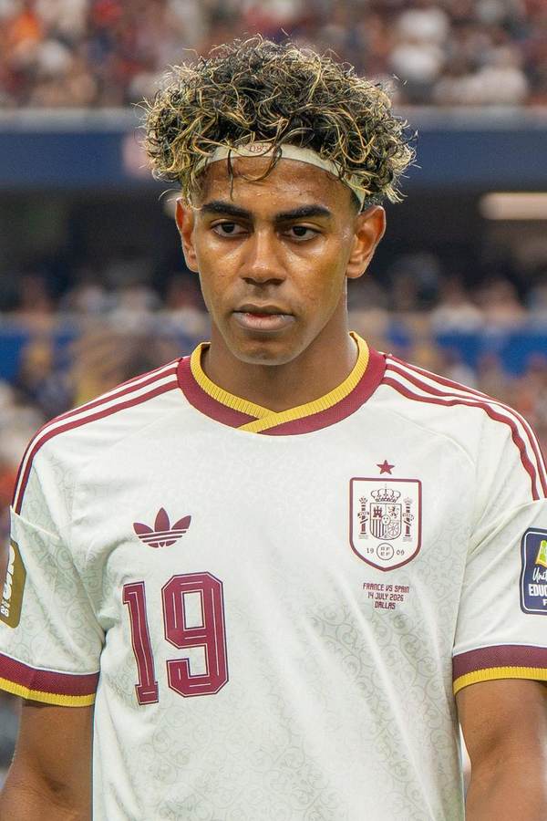 Lamine Yamal of Spain in action during the 2026 FIFA World Cup — Yamal scored as Spain beat England 3-2 at Wembley