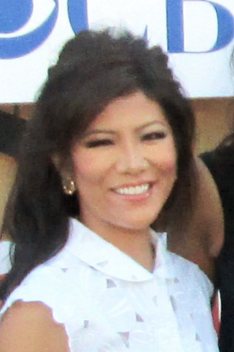 Julie Chen Moonves, host of Big Brother, at the Season 28 live finale coverage