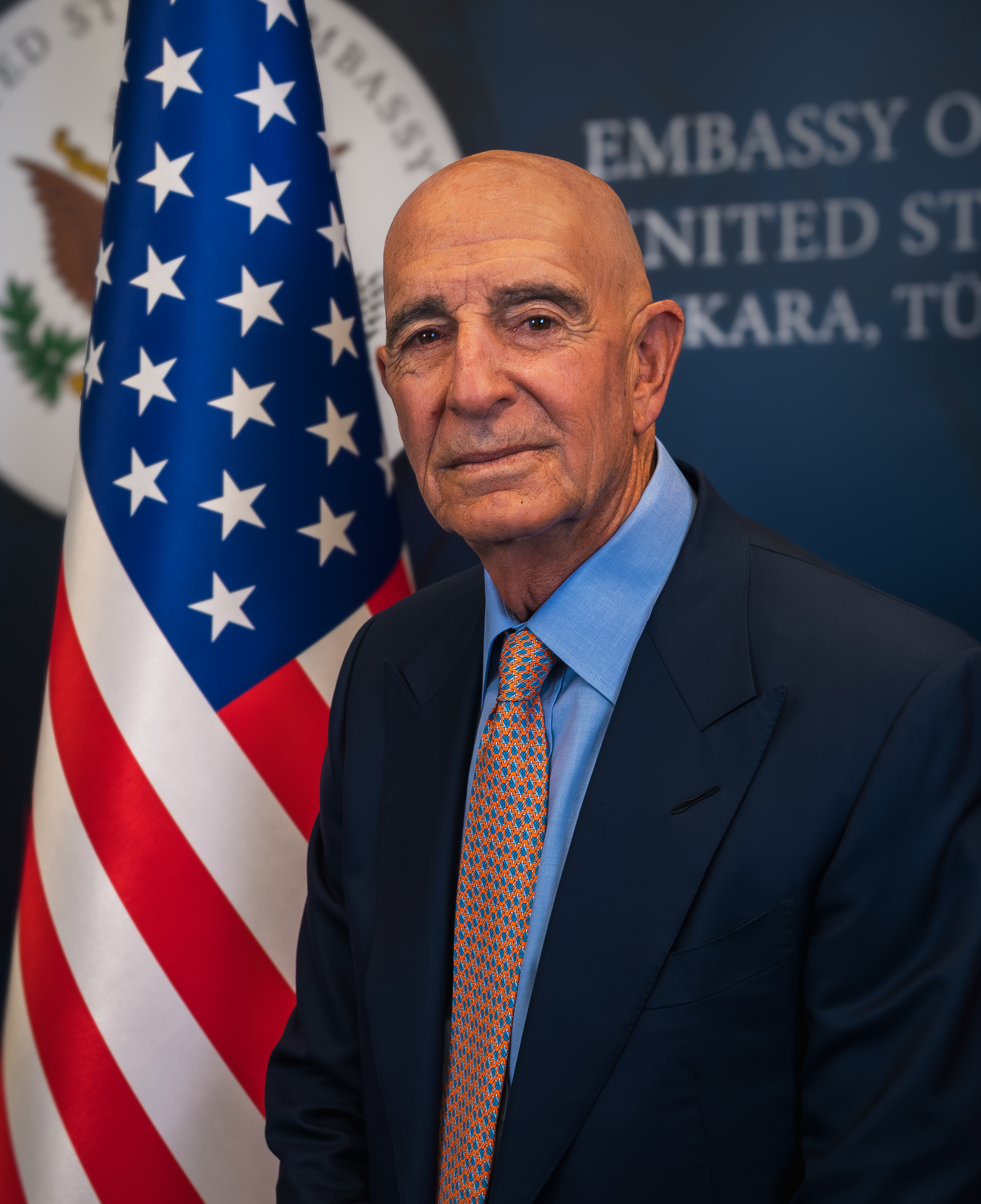 US strike Iran this weekend — official portrait of Tom Barrack, US ambassador to Türkiye and special envoy for Syria, who said a strike this weekend was possible