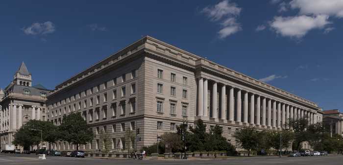 IRS headquarters in Washington, where the IRS citizenship question 1040 proposal is being developed