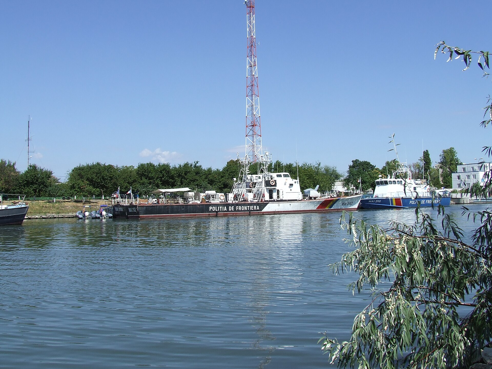 Mangalia harbour on Romania's Black Sea coast, south of Constanta — the Romanian coastline whose waters have become a war-risk zone