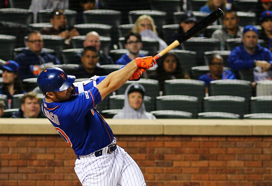 Pete Alonso batting for the New York Mets in a 2023 file photograph