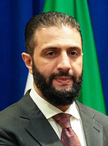 Syrian President Ahmed al-Sharaa during a September 2025 meeting in New York