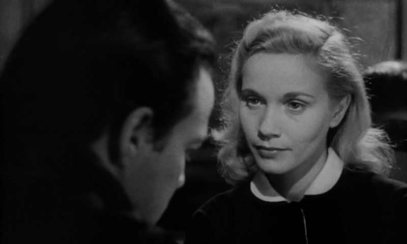 Eva Marie Saint with Marlon Brando in the On the Waterfront trailer, the film debut that won her the Academy Award