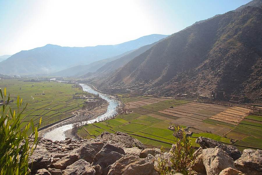File landscape of Watapur District in Kunar Province, context for the Kunar airstrike civilians killed claim